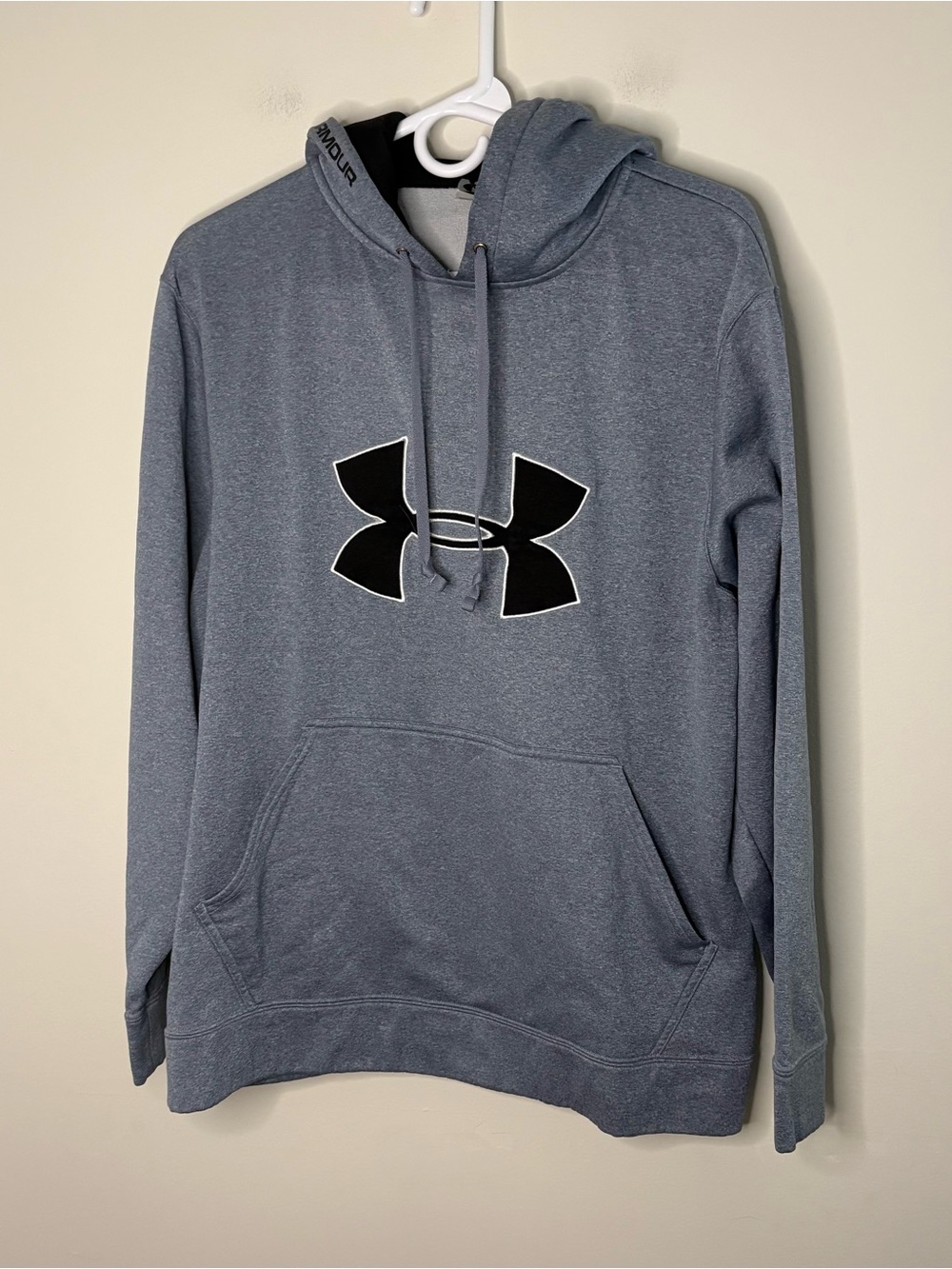 Under Armour Adult Medium Grey Slate Hooded Sweatshirt Sporty Warm Fall